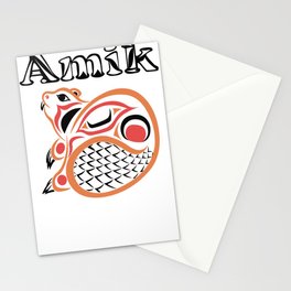 Indigenous Beaver (Amik) Stationery Card