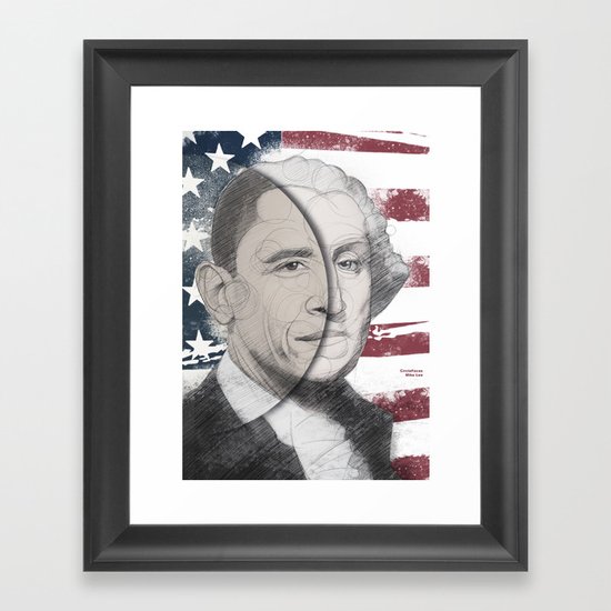 circlefaces Framed Art Print