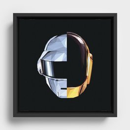 Daft Punk Polygon Framed Canvas