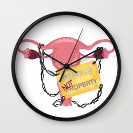 Private Not Property Wall Clock
