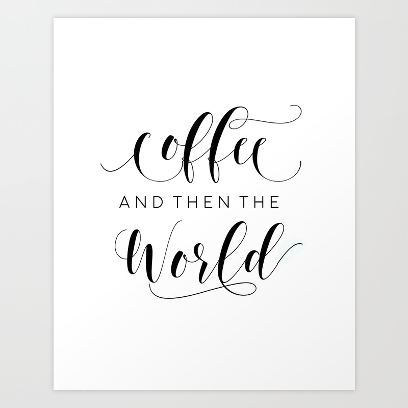 But First Coffee Coffee Sign Coffee Bar Decor Kitchen Wall Art