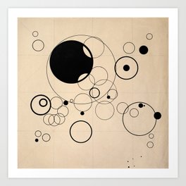 First Study for Some Circles, 1926 by Wassily Kandinsky Art Print