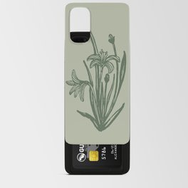 Wild Easter lily seamless pattern. Android Card Case