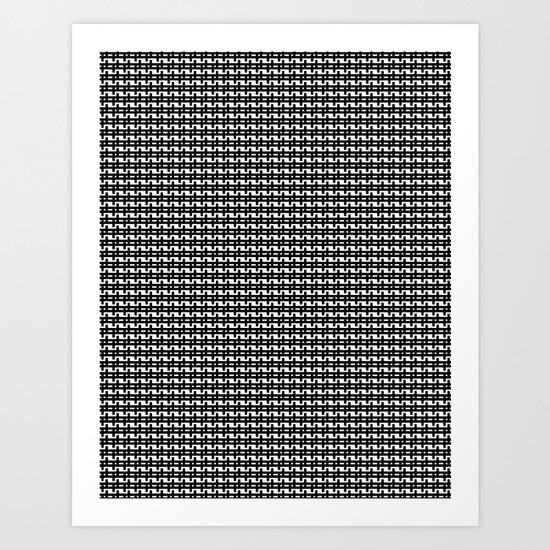 Black & White Pattern Art Print