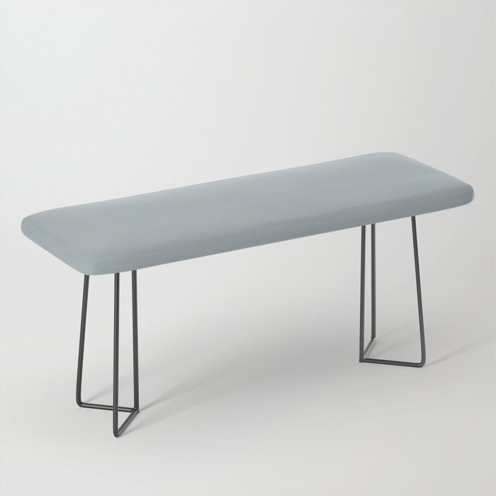 Pastel Artic Blue Gray Solid Color Pairs PPG Special Delivery PPG1037-3 - All One Single Shade Hue Bench