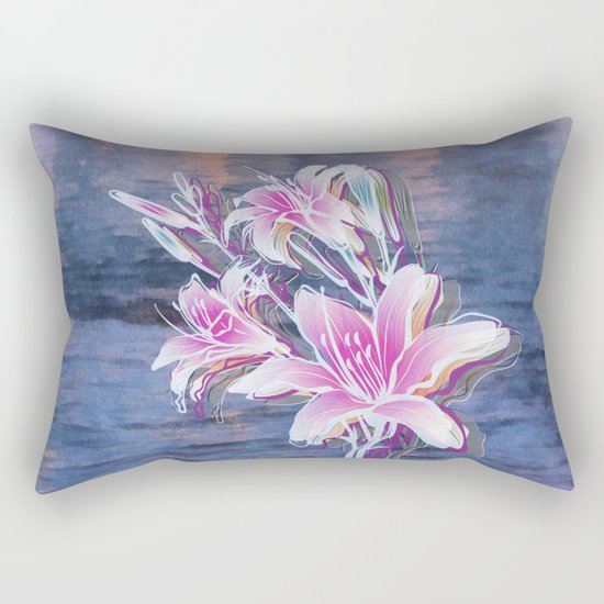 Variation of flowers - Sunset Rectangular Pillow