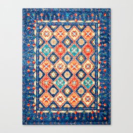 Oriental Traditional Moroccan Handmade Fabric Style Artwork  Canvas Print