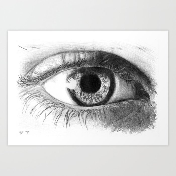 Eye of the beholder Art Print
