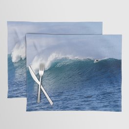 A Surfer taking off on a Giant Wave Placemat