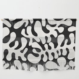 White Matisse cut outs seaweed pattern 3 Wall Hanging