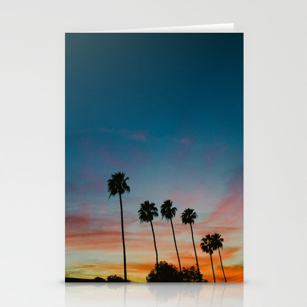 Palm trees California Stationery Cards