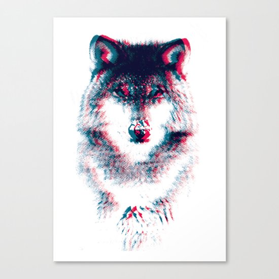 Act like a wolf. Canvas Print