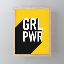 GRL PWR - Girl Power Framed Mini Art Print