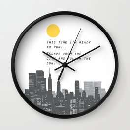 Escape from the City... Wall Clock