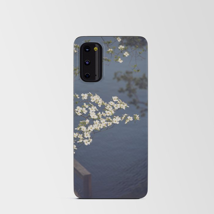 Dogwoods at the Lake x White Dogwoods in Bloom Photography Android Card Case