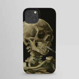 Vincent van Gogh - Skull of a Skeleton with Burning Cigarette iPhone Case