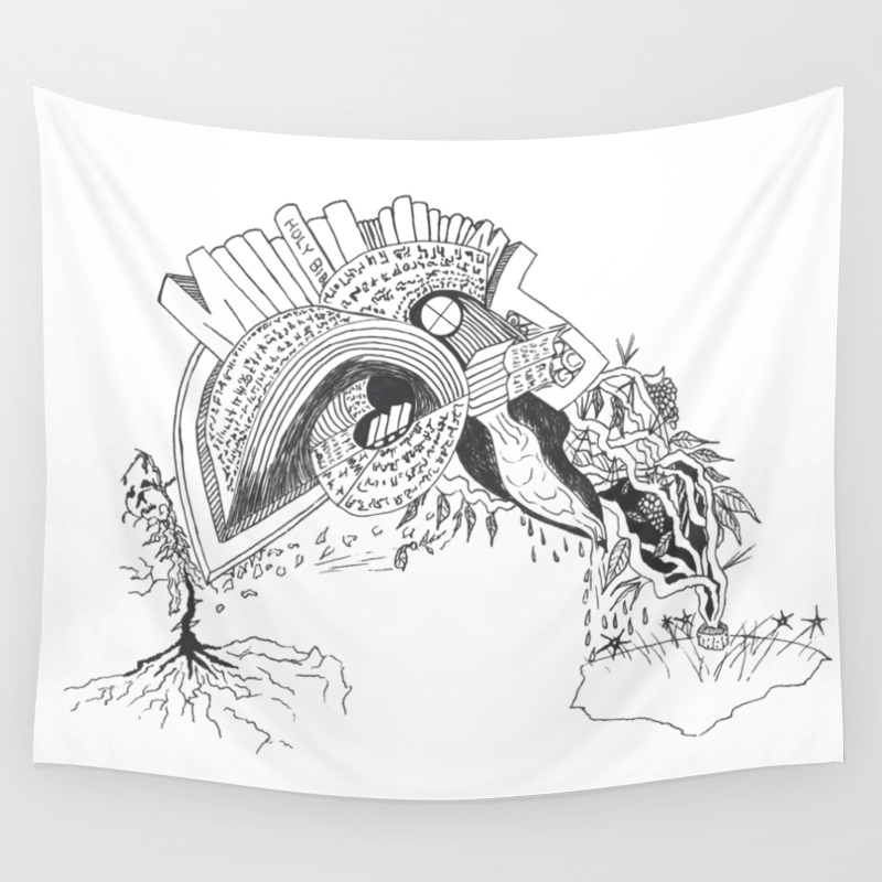 The Word Of God Abstract Wall Tapestry By Domfranbermar Society6