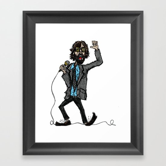 Jarvis Cocker Pulp Framed Art Print