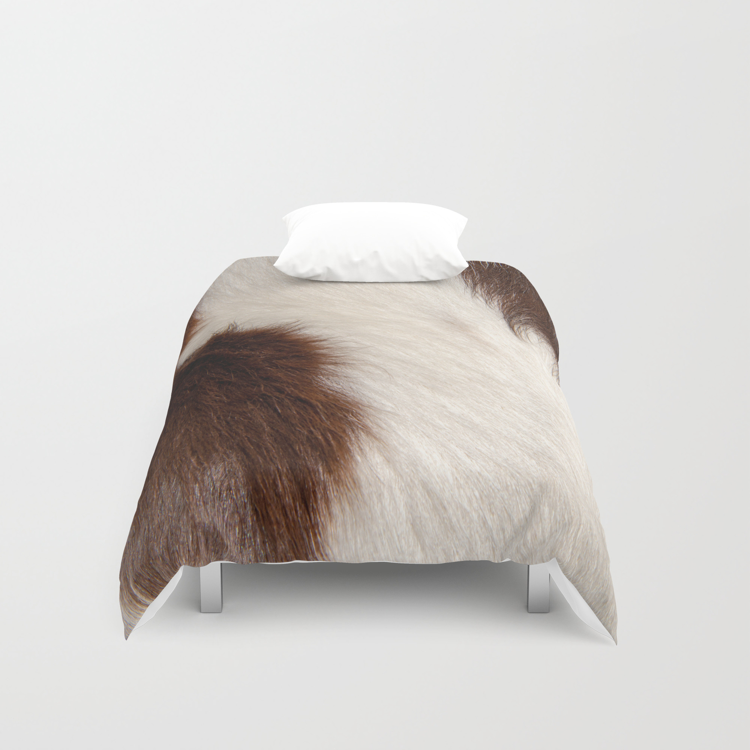 Animal Fur Brown And White Duvet Cover By Gypsykisspotography