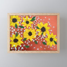 Sunflower Harvest Framed Mini Art Print