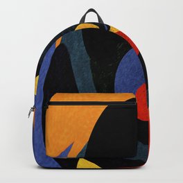 Abstract art in curved patterns Backpack