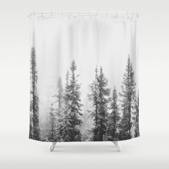 PINE TREES II Shower Curtain