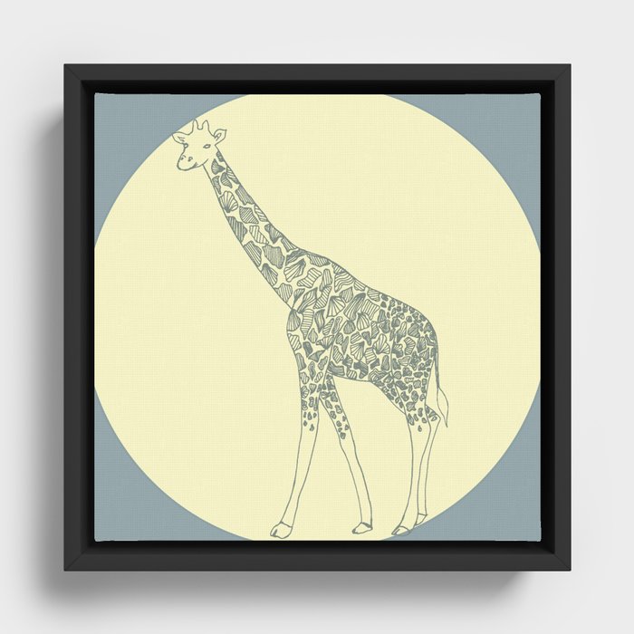 Giraffe Framed Canvas