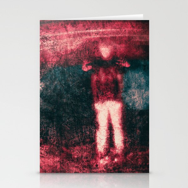 The Abduction - red Stationery Cards