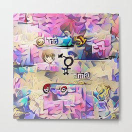 A Transition Between Two Genders Metal Print | Trans, Neuralnetworks, Transition, Abstract, Ai, Painting, Lgbtq, Digital 
