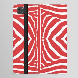 Zebra Pattern | Zebra Stripes | Zebra Red Stripes 746 iPad Folio Case