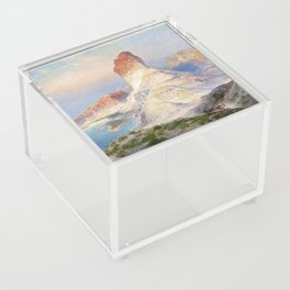 The Castle Rock, Green River, Wyoming by Thomas Moran Acrylic Box