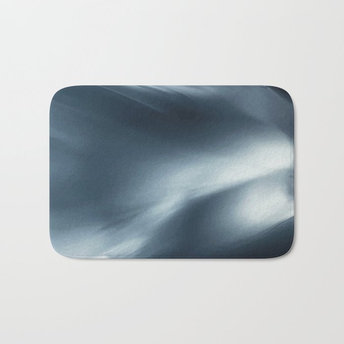 Monochromatic Ink Wave Square Bath Mat By Elizabethschulz Society6