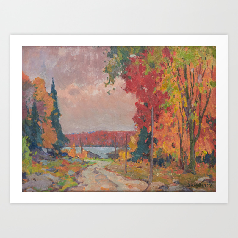 John William Beatty 1869 1941 Beaver Lake Parry Sound Art Print By Asarstudios Society6