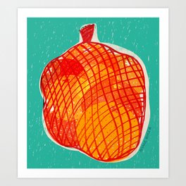 Bag of Oranges Art Print