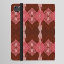 abstract pattern in pink colors with browns iPad Folio Case