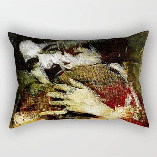 Charlie and the kid Rectangular Pillow