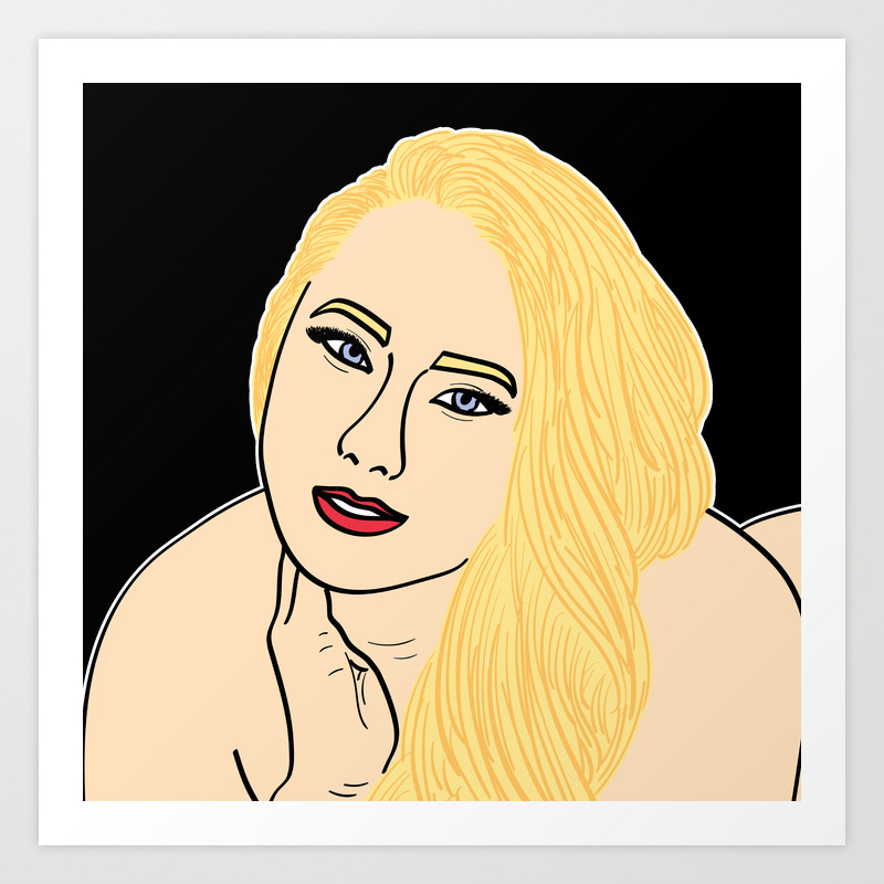 Hot Blonde Aj Applegate Kunstdrucke Von Trizeroone Society6