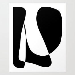 Minimalist Black and White 82 Art Print