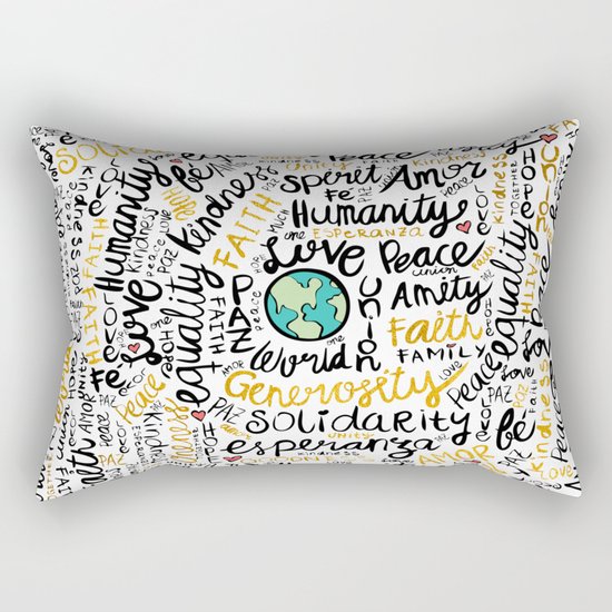 Positive Messages Rectangular Pillow
