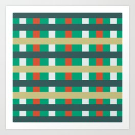 Checkered weave pattern 03 Art Print