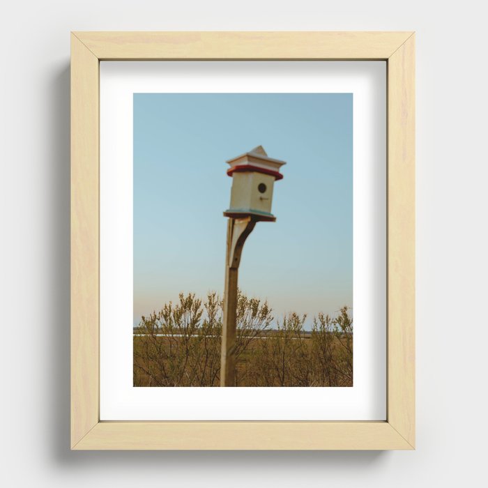 Sunset at the Other Birdhouse Recessed Framed Print