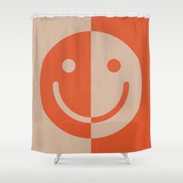 Happy Warm Shower Curtain