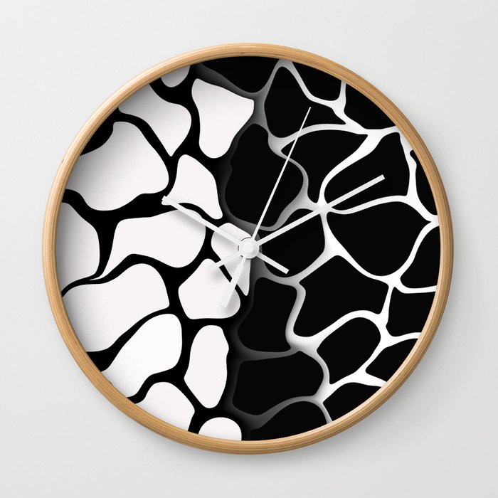Black and White Gradient Art Wall Clock