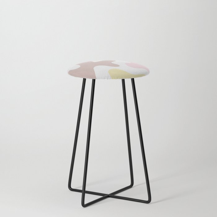 29 Abstract Shapes Pastel Background 220729 Valourine Design Counter Stool