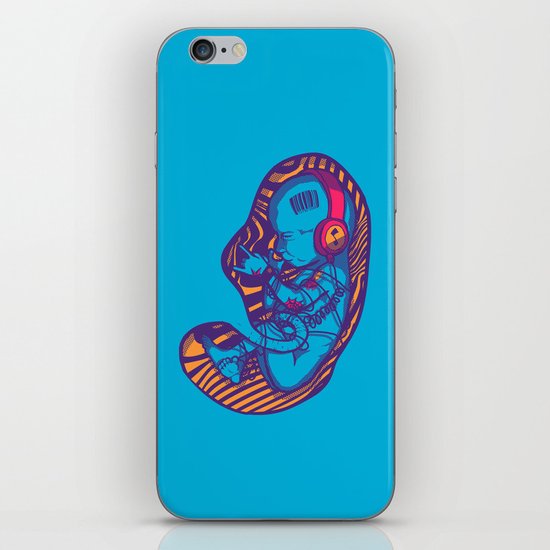 Neon Party Fetus iPhone Skin
