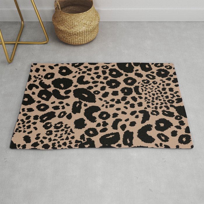 Leopard Cheetah Spots Classic Animal Print Rug