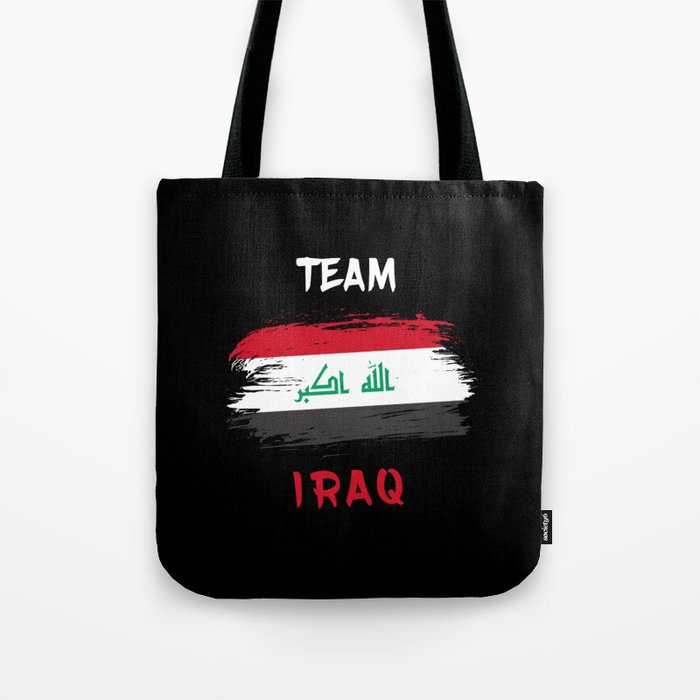 Team Iraq flag design Tote Bag