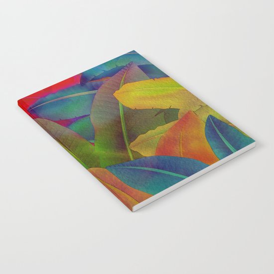 Exotic Leaf Pattern Notebook