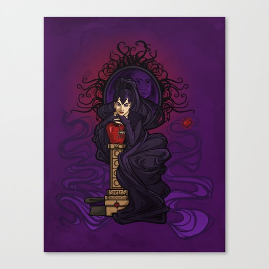 Wicked Queen Nouveau Canvas Print
