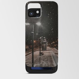 Snowy Streets at Night iPhone Card Case